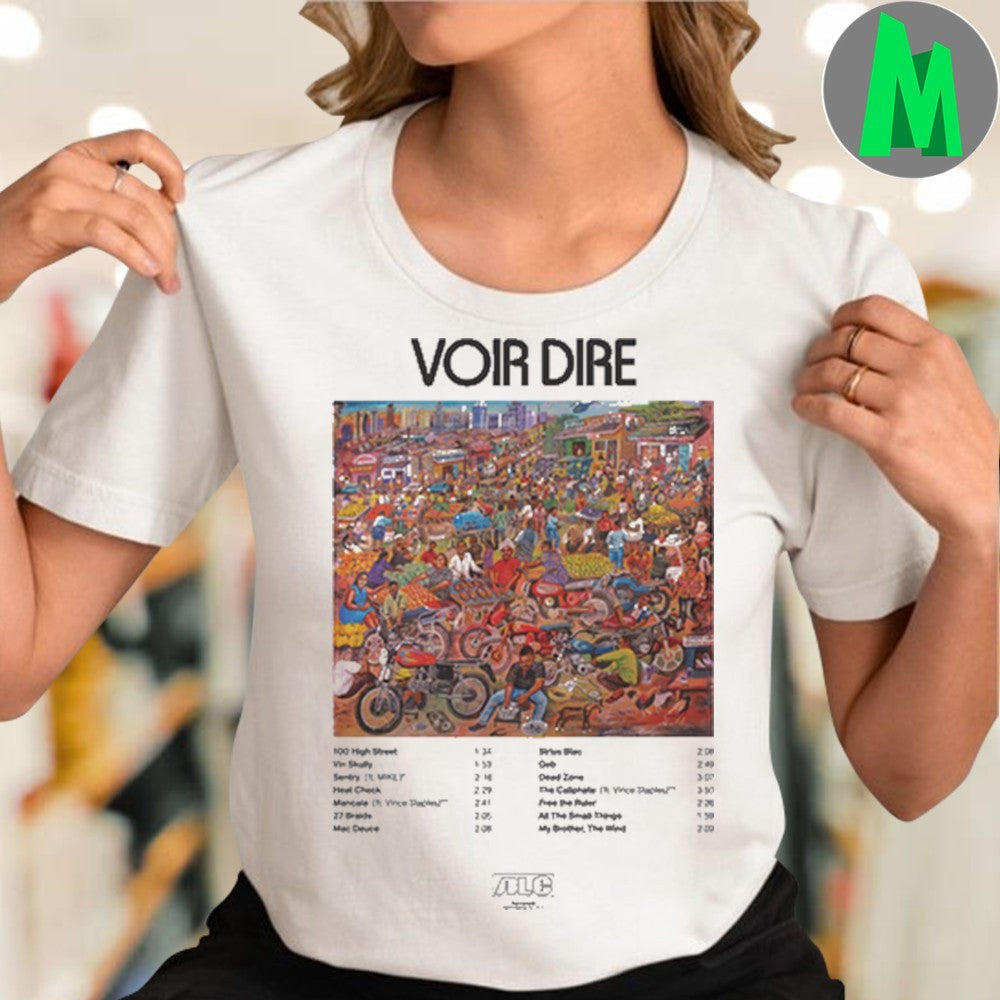 Design Earl Sweatshirt & The Alchemist VOIR DIRE Album Art Shirt