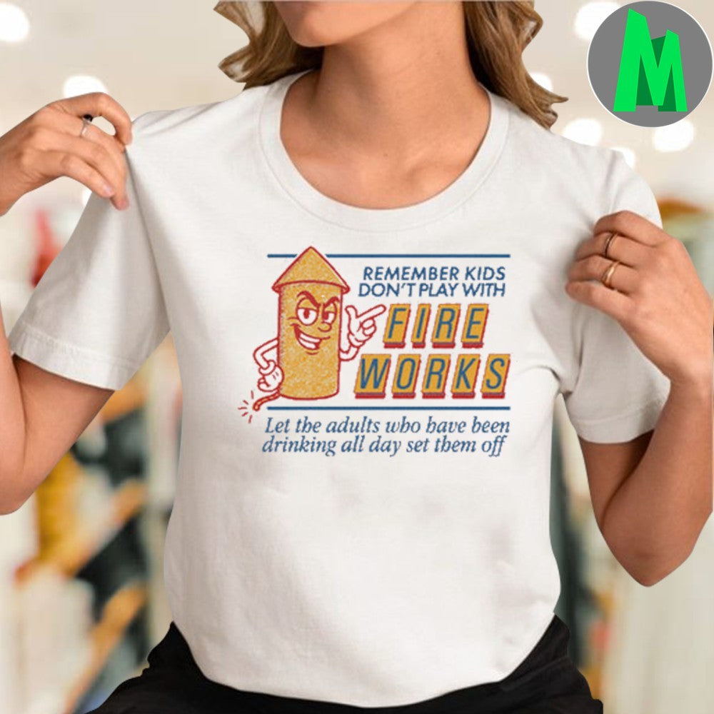 Design Fourth of July Fireworks Safety T-Shirt