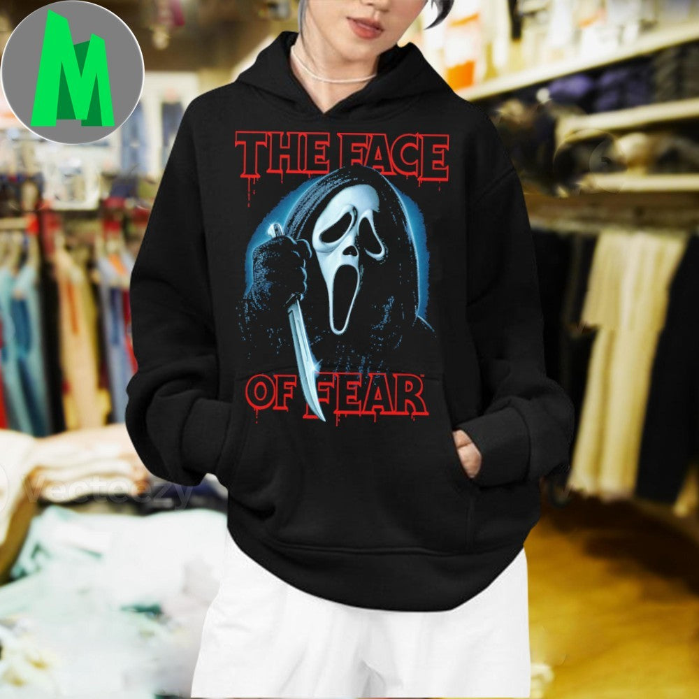 Design Ghostface The Face of Fear Scream Horror Movie T-Shirt