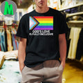 Design God’s Love Is Fully Inclusive LGBTQ Flag Shirt