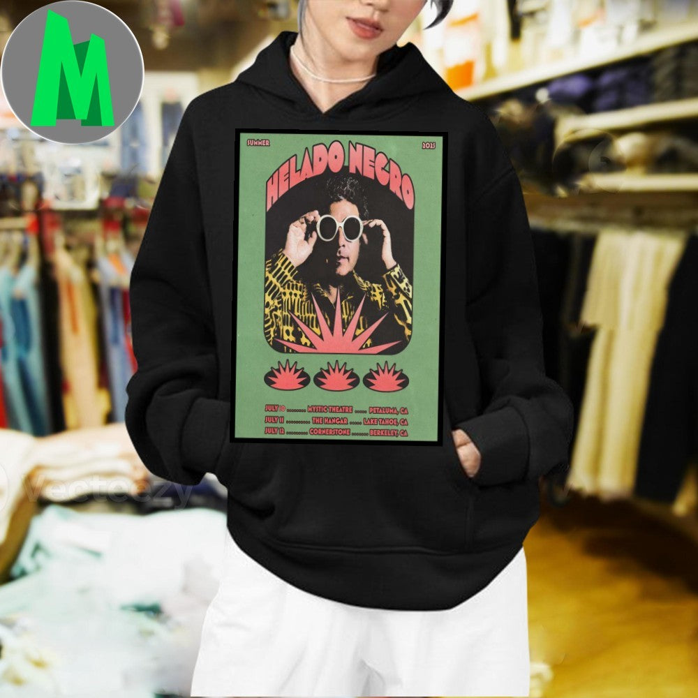 Design Helado Negro Summer 2025 Show Music Poster Indie Electronic Fan Apparel T-Shirt