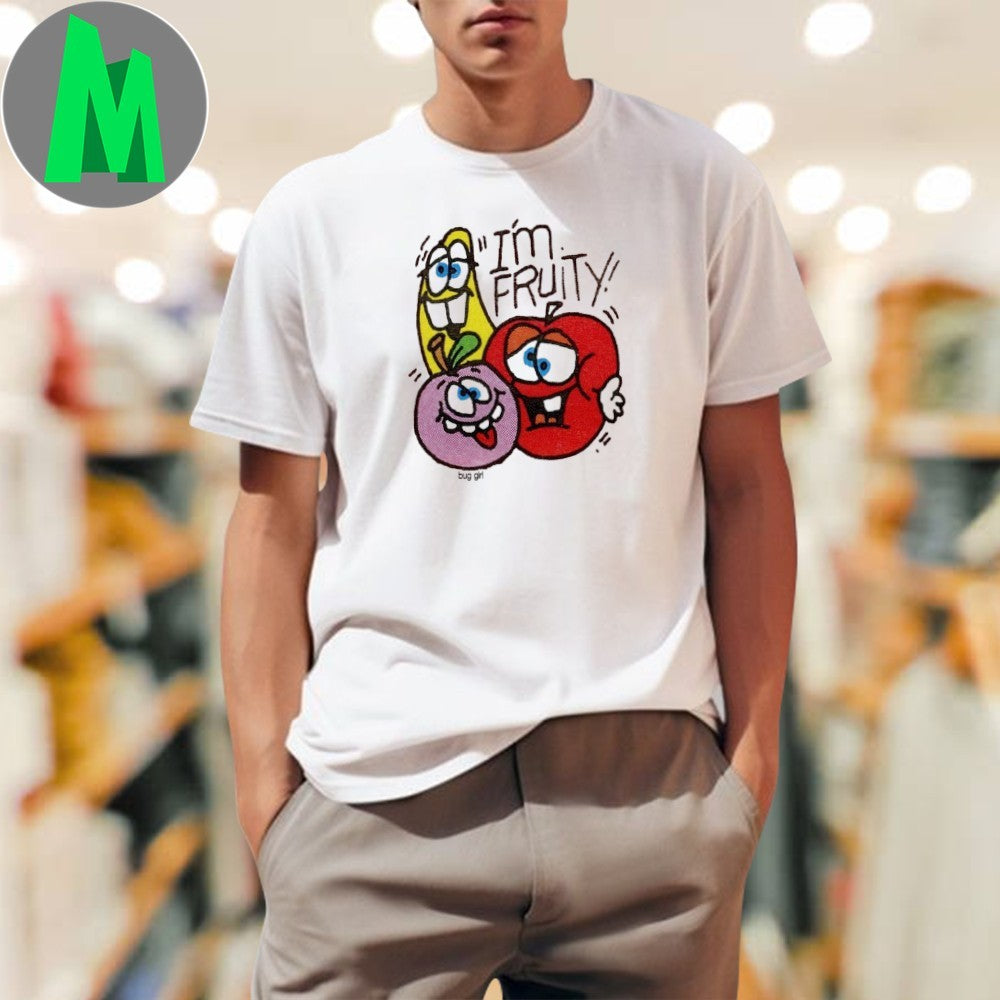 Design I’m Fruity! Cartoon Fruit Graphic T-Shirt by Bug Girl