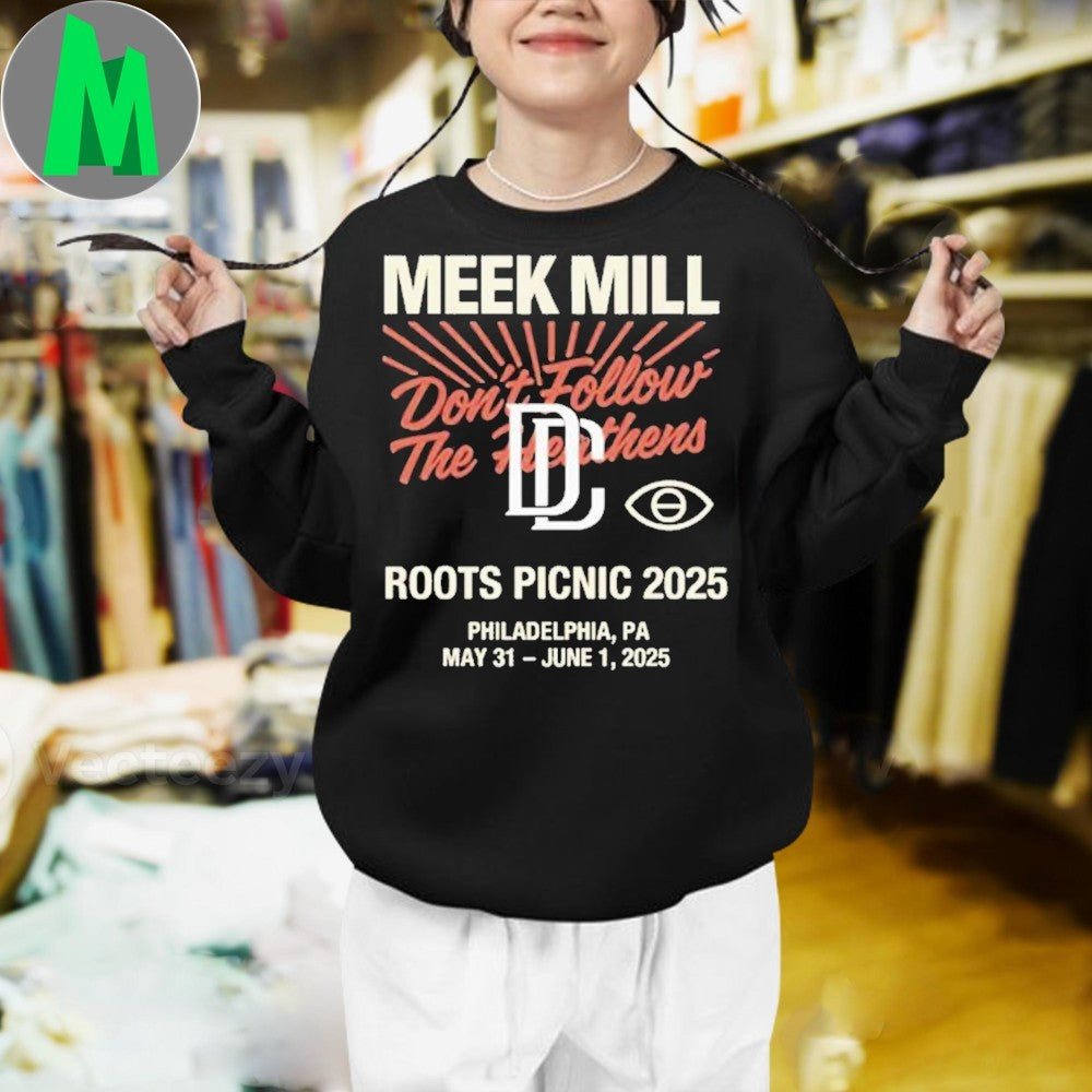 Design Meek Mill Merch Shop Store Meek Mill Roots Picnic Shirt