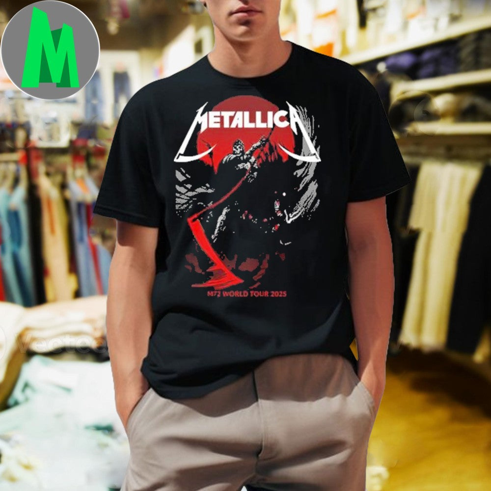 Design Metallica M72 Denver 2025 Pop-Up Shop Merch Tee Denver Colorado In Empower Field at Mile High On June 27 And 29 2025 Shirt