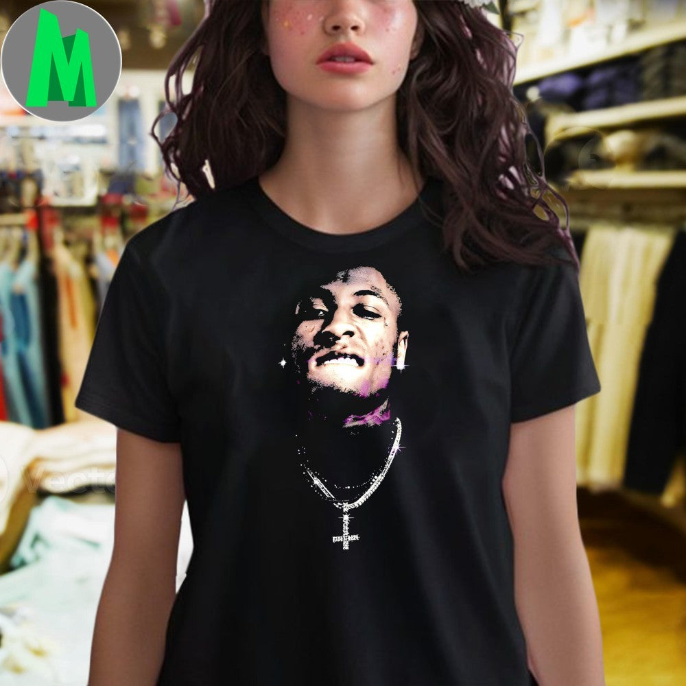 Design Nba Youngboy Diamond Chain Grunge Rap Portrait Shirt