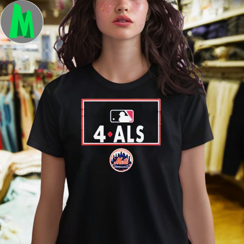 Design New York Mets Baseball MLB Awareness to ALS Logo Shirt