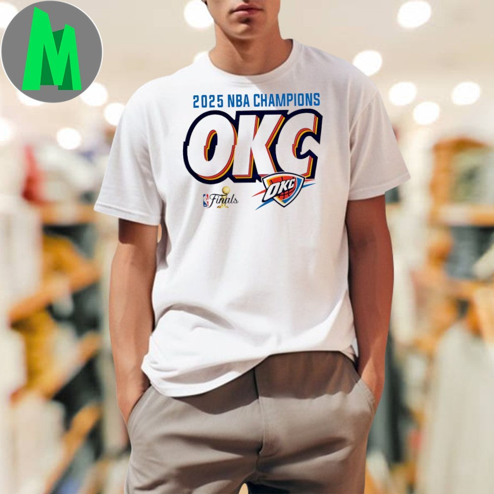 Design Oklahoma City Thunder OKC 2025 NBA Champions Finals Graphic T-Shirt