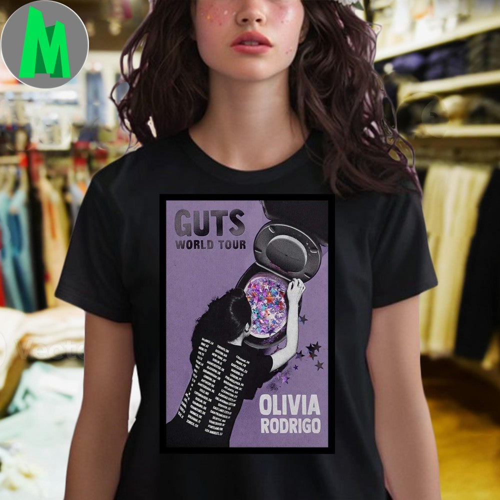 Design Olivia Rodrigo GUTS World Tour 2025 Poster Shirt
