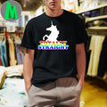 Design Totally Straight Rainbow Unicorn Graphic T-Shirt