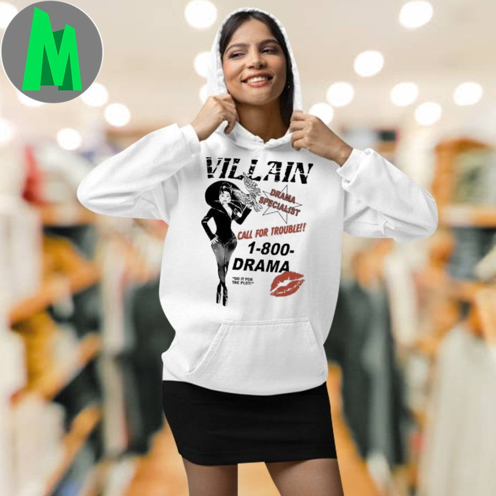 Design Villain Drama Specialist 1-800-DRAMA Graphic T-Shirt