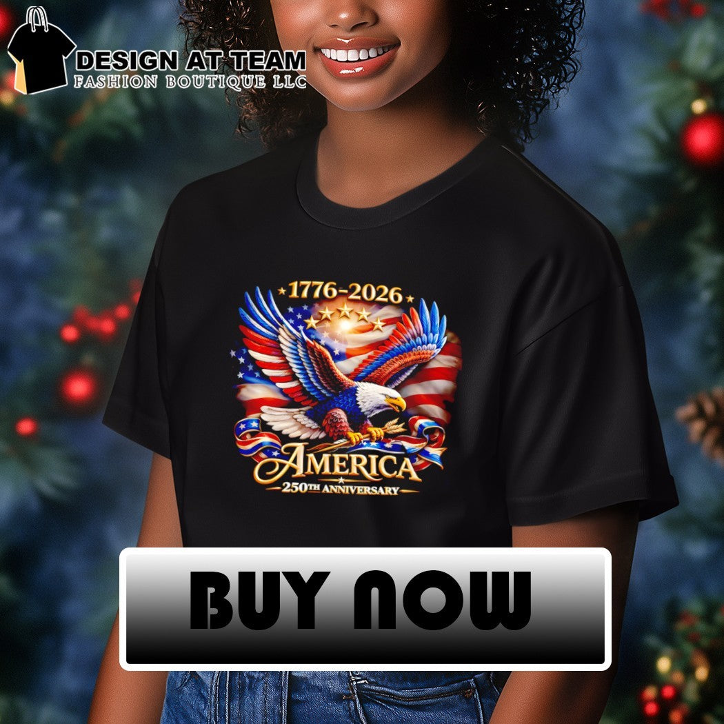 Eagle American flag 1776 2026 America 250th anniversary patriotic flag shirt