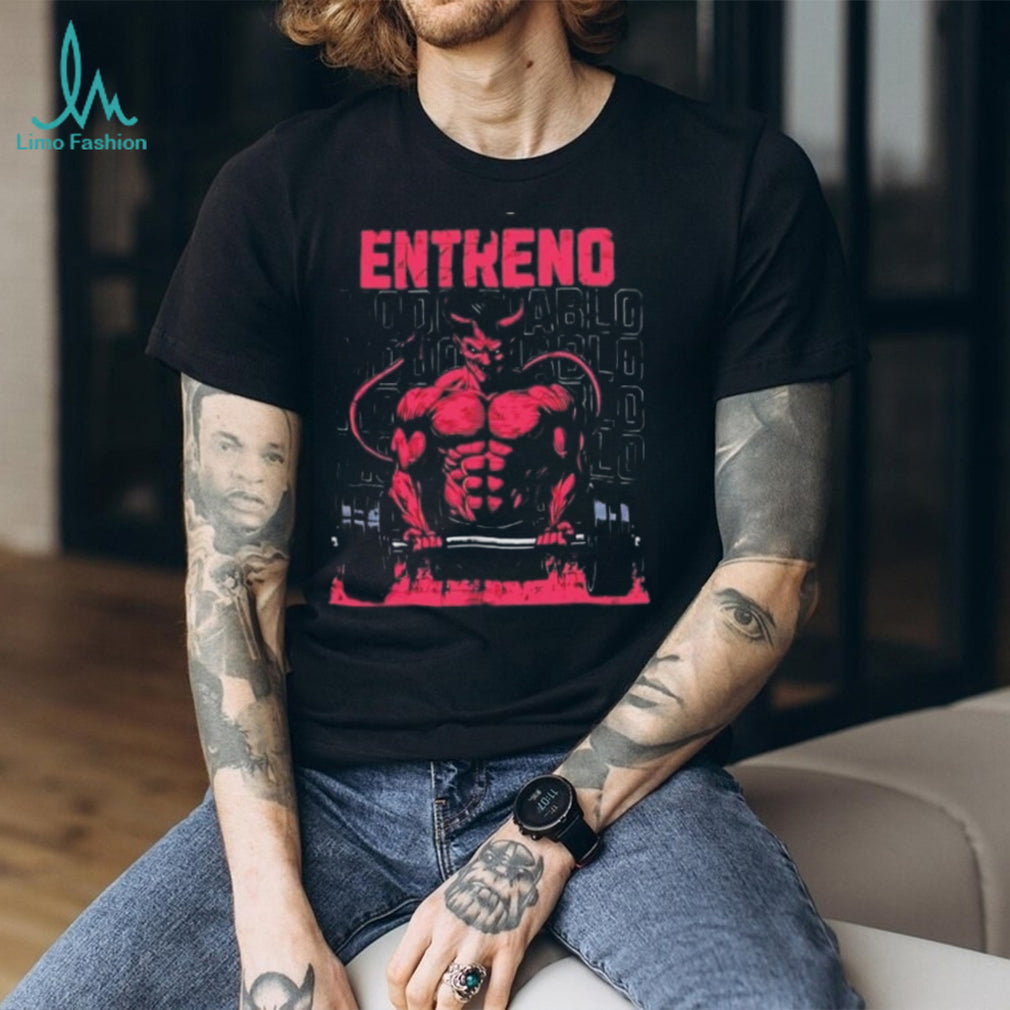 Entreno Modo Diablo Bodybuilder Devil Weightlifting shirt