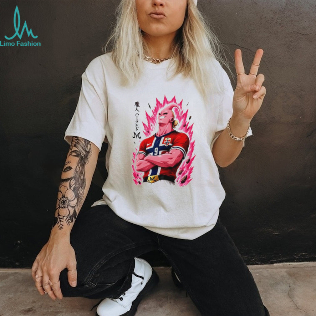 Erling Haaland Majin Buu Super Saiyan Norway Jersey shirt