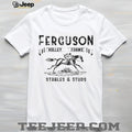 Ferguson Valley Farms Horse Racing Stables Vintage T Shirt