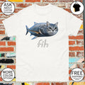 Fih Cat x fish brainrot meme shirt