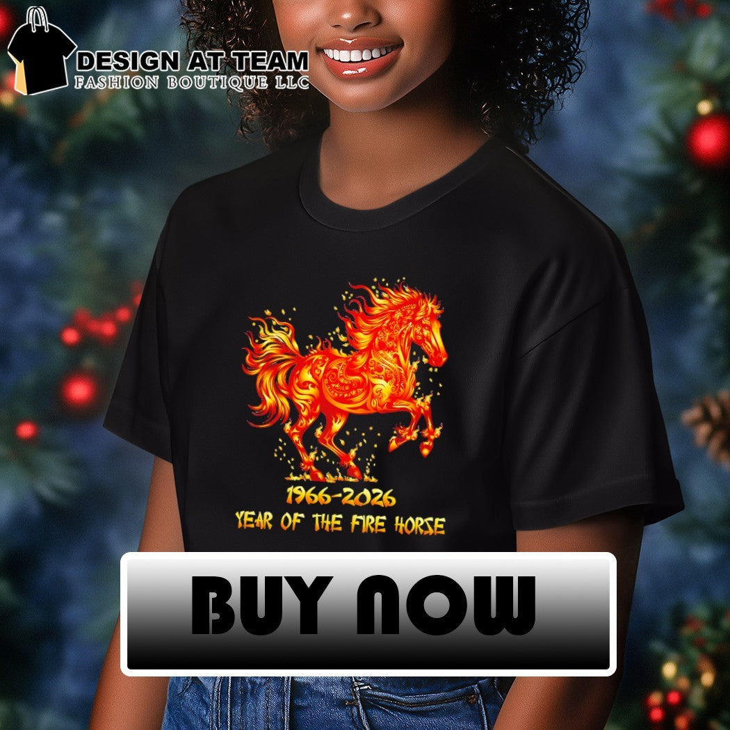 Fire Horse zodiac symbol animal 1966 2026 year of the fire horse shirt