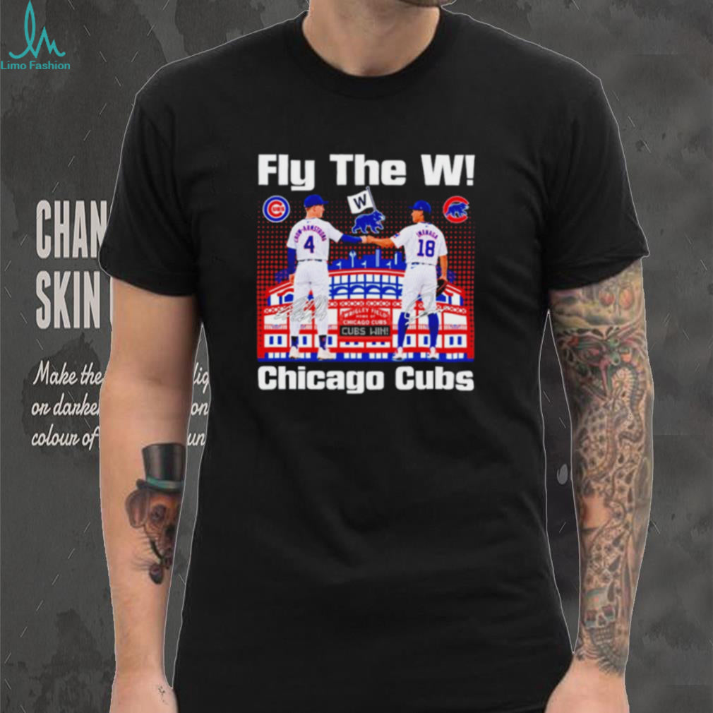 Fly The W Chicago Cubs Crow Armstrong and Imanage signature shirt
