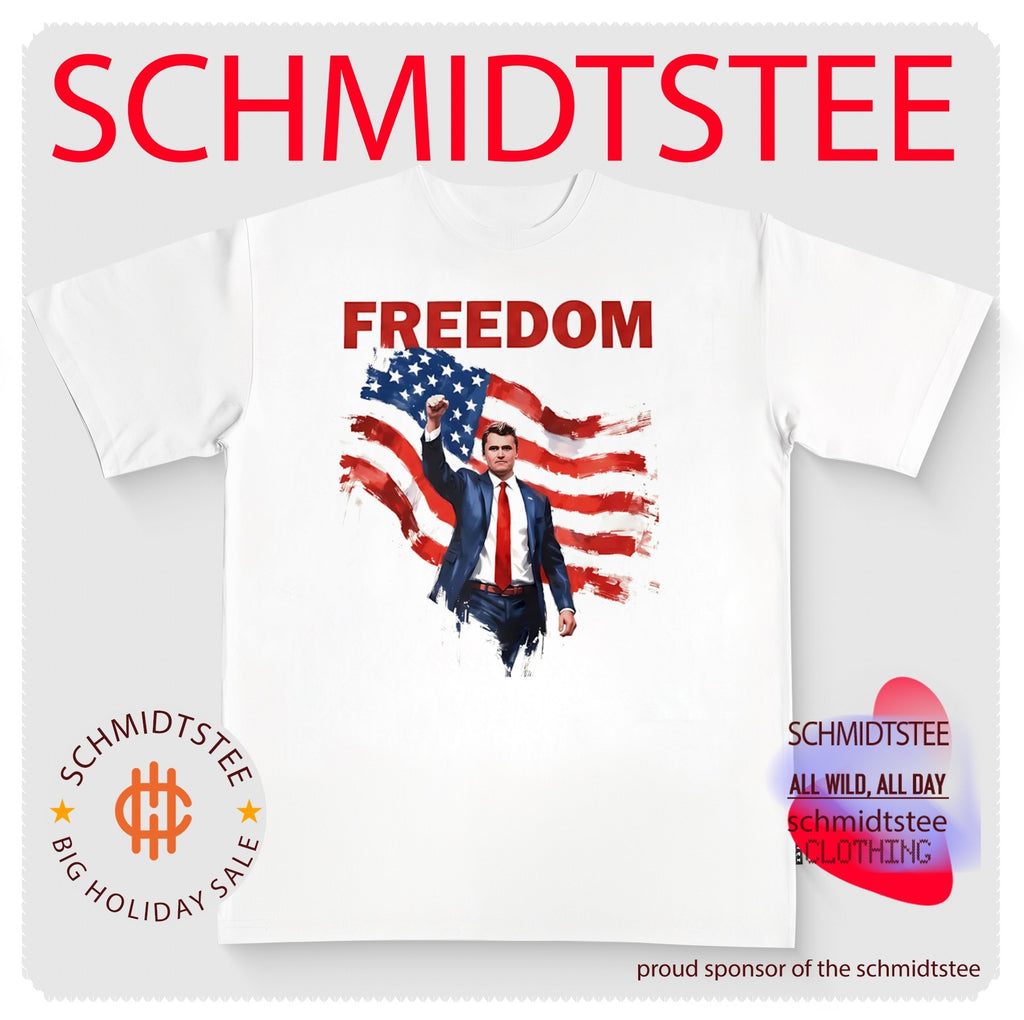 Freedom Charlie Kirk Memorial USA flag shirt