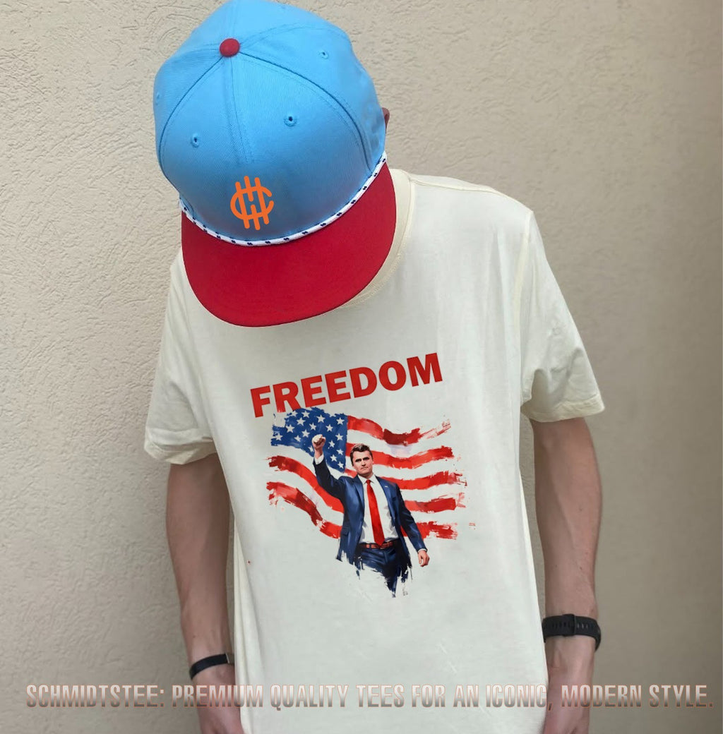 Freedom Charlie Kirk Memorial USA flag shirt