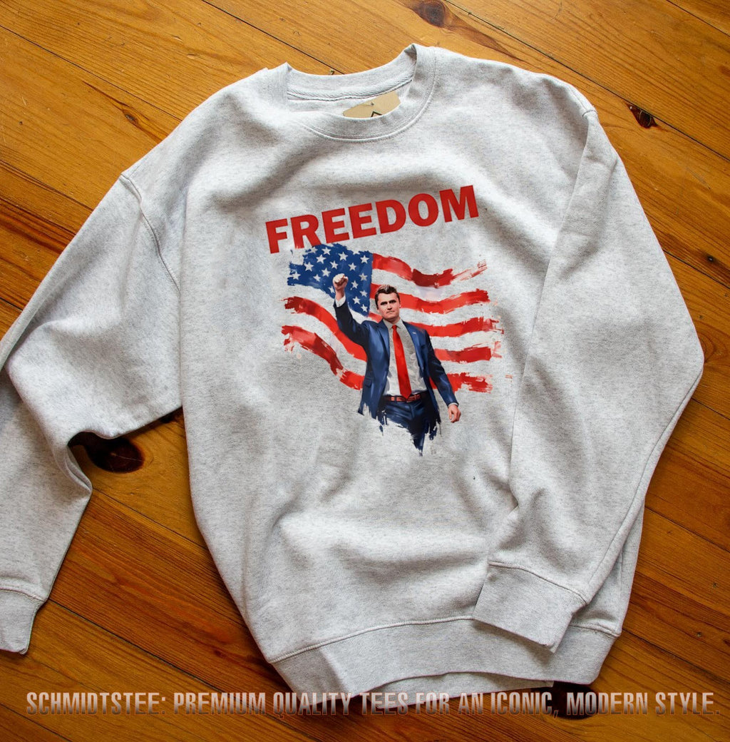 Freedom Charlie Kirk Memorial USA flag shirt