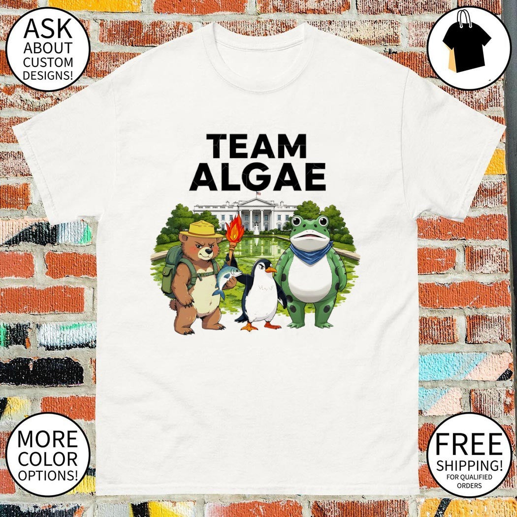 Frog Penguin Bear Team Algae FDT Make Algae Great Again Patriotic White house 2026 shirt