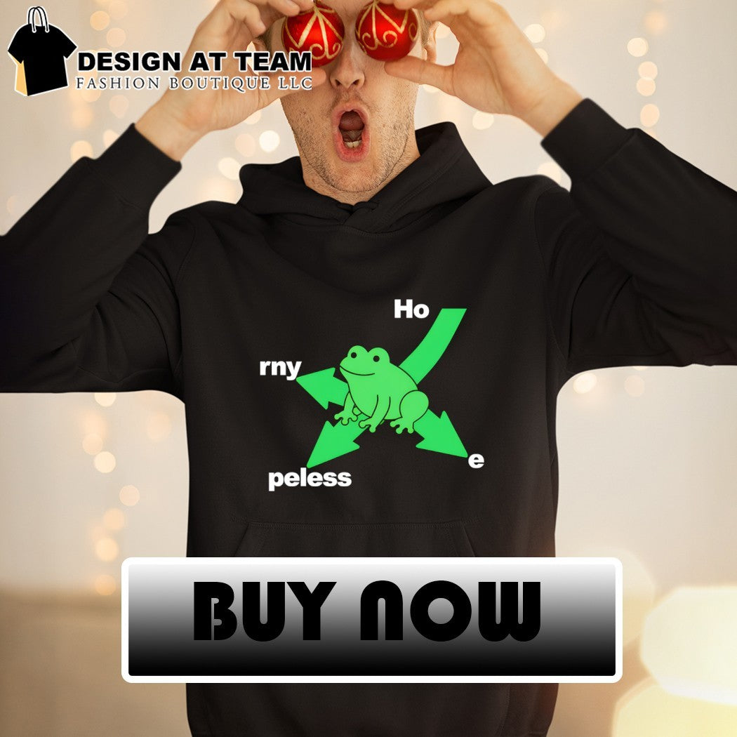 Frog in distress ho rny peless e shirt