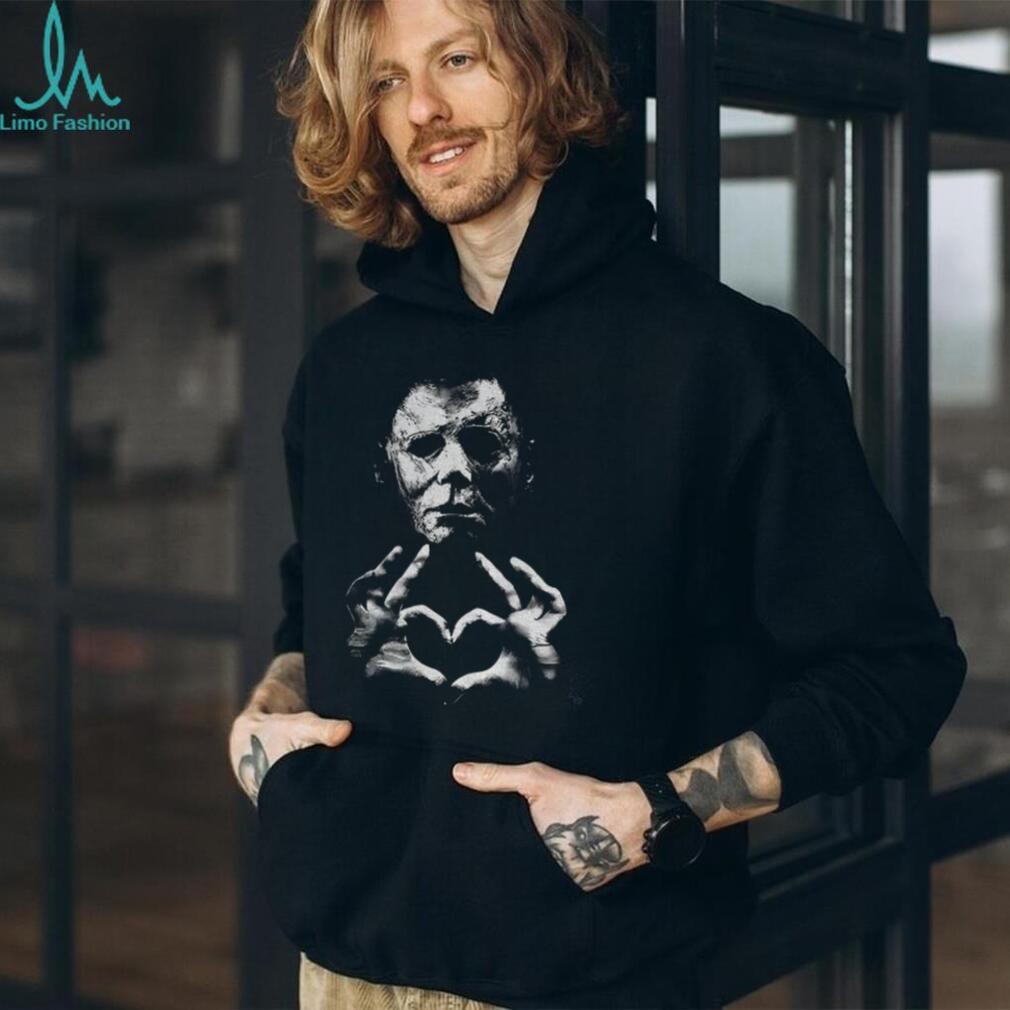 Funny Halloween 2026 Michael Myers Heart Hands shirt
