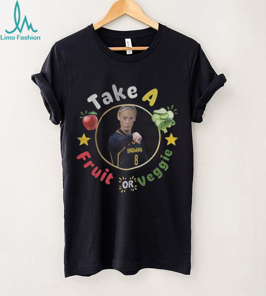Funny school lunch take a fruit or veggie Sophie Cunningham funny pointing meme shirt