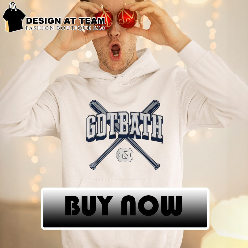 Gdtbath North Carolina Tar Heels Baseball MLB logo shirt