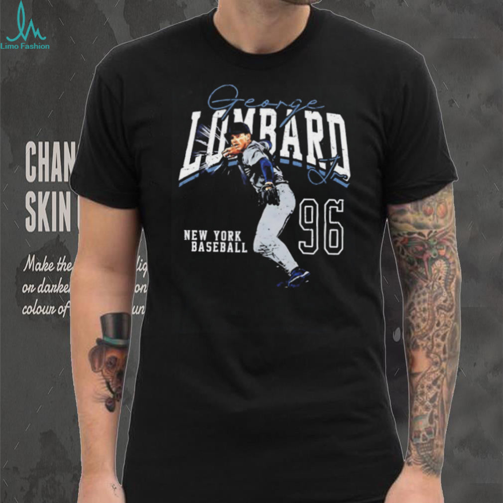 George Lombard Jr. number 96 New York Baseball signature shirt