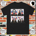 Ghostface Horror Movie Slasher Villain Celebrating Independence Day Holiday 4th of July shirt