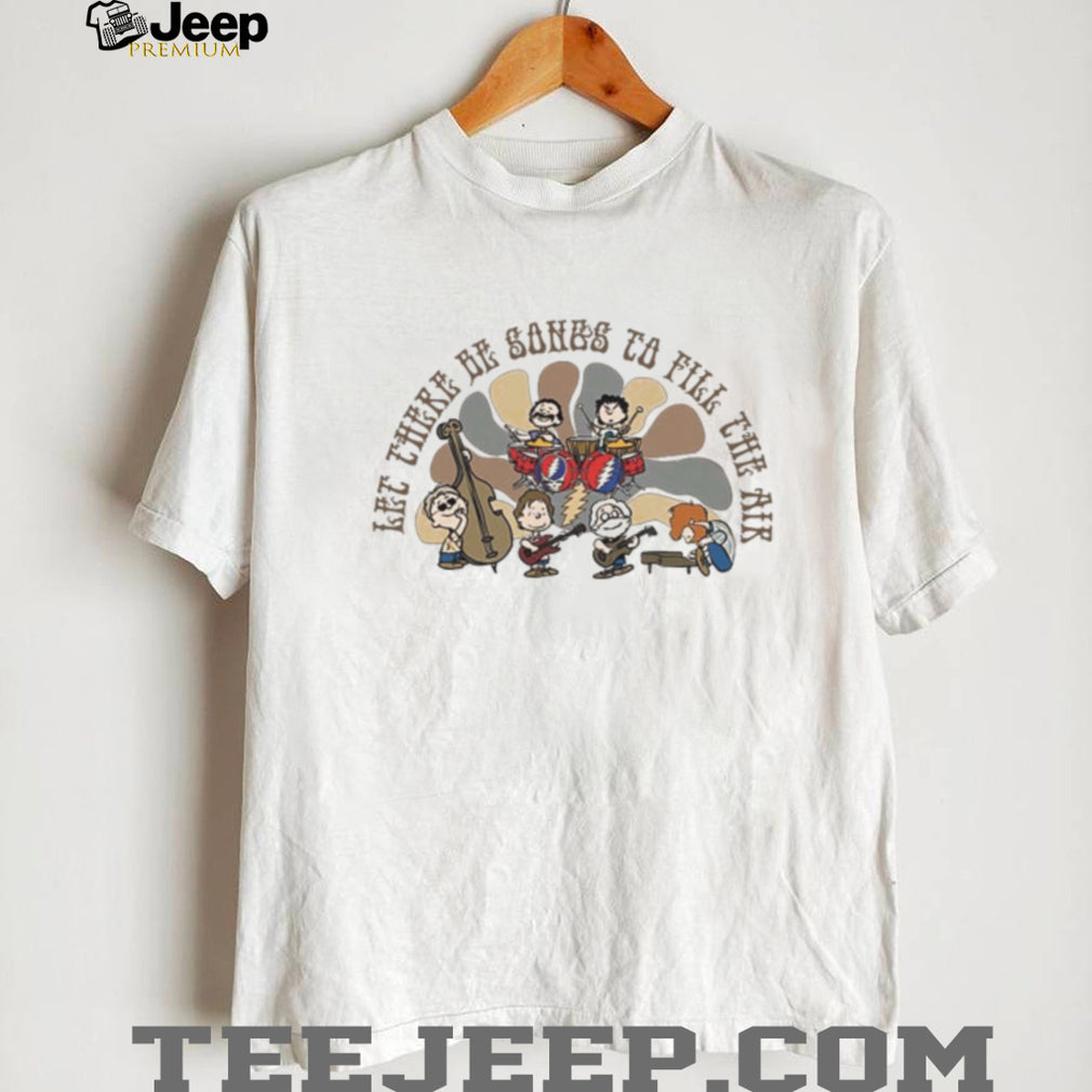 Grateful Dead Peanuts Band Let There Be Songs Ripple Graphic Shirt