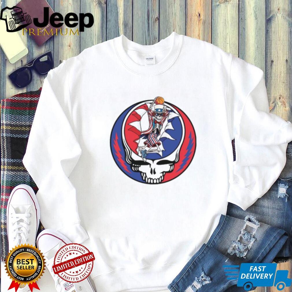Grateful Dead Uncle Sam Basketball Slam Dunk Steal Your Face Shirt