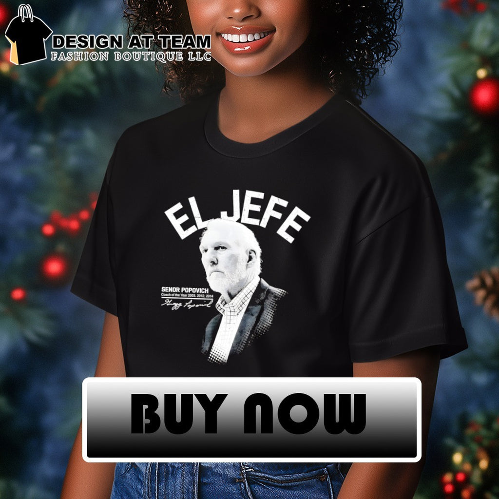 Gregg Popovich Coach El Jefe Senor Popovich Coach of the Year 2014 signature shirt