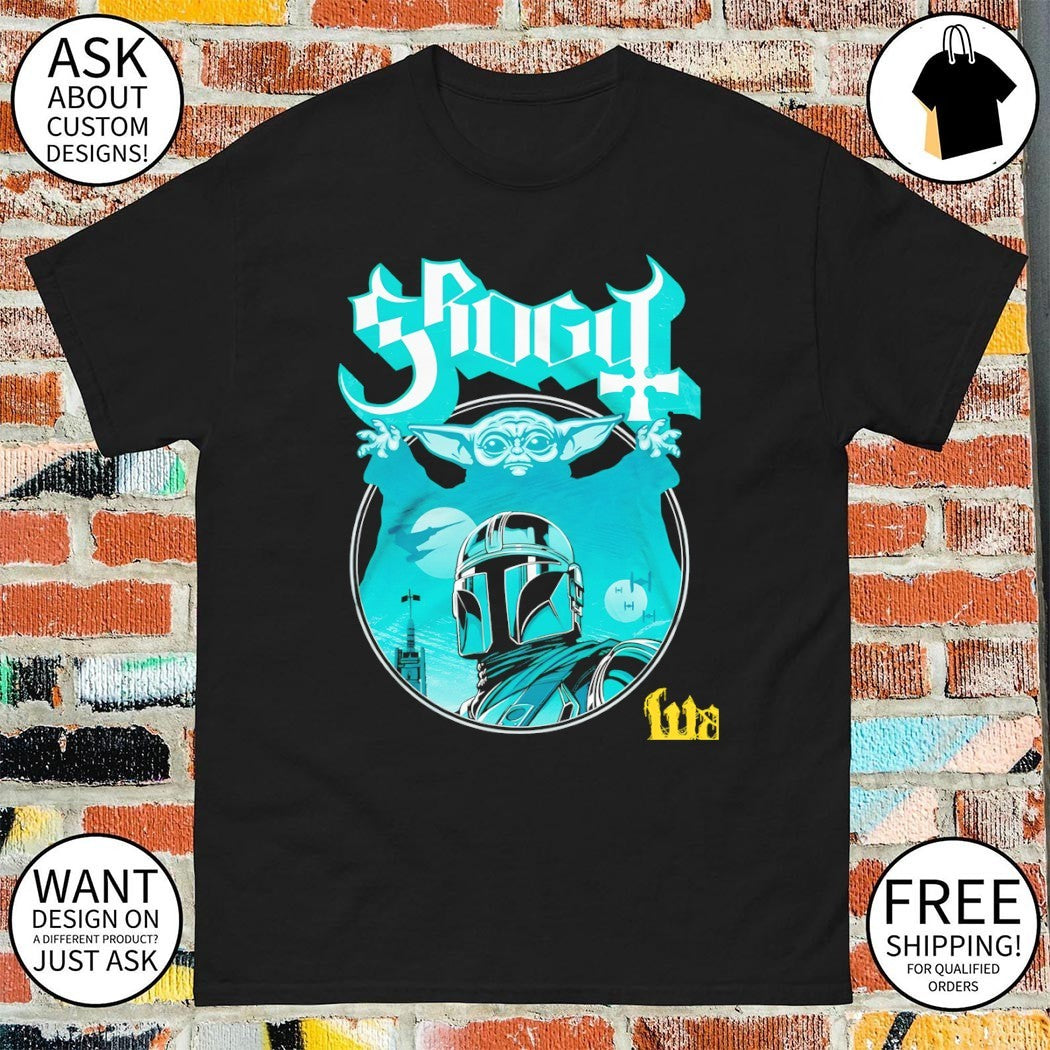 Grogu and Mandalorian Papa Mando vintage shirt
