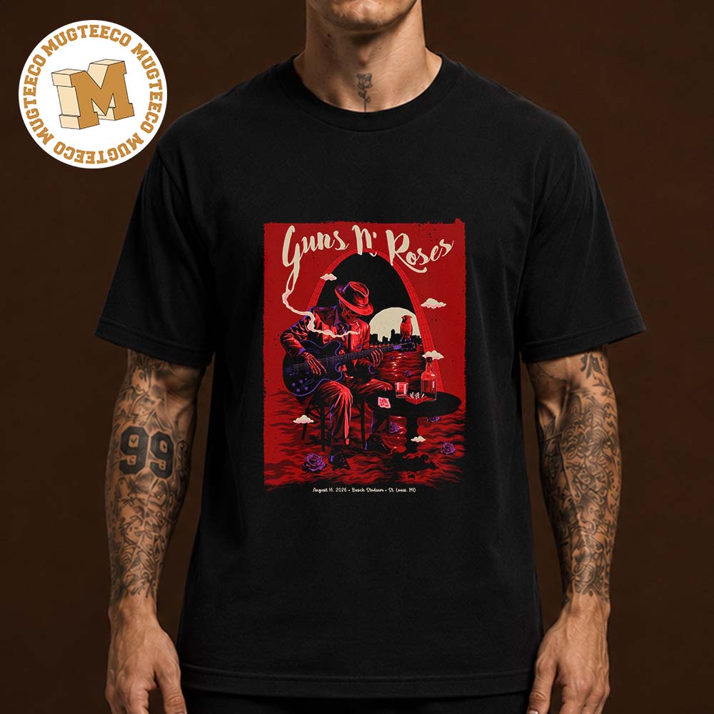 Guns N Roses St Louis MO 2026 Event Poster At Busch Stadium On August 16 2026 Unisex T Shirt