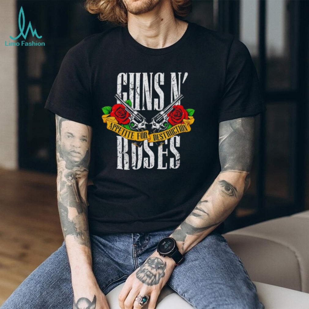 Guns N Roses US Tour 2026 Appetite For Destruction Crossed Guns & Roses shirt