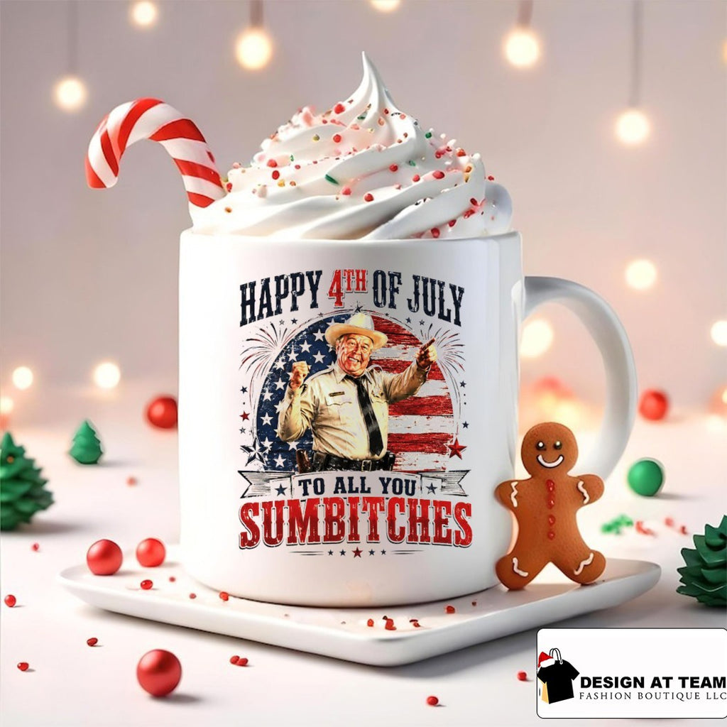 Happy 4th Of July To All You Sumbitches Retro Smokey And The Bandit Movie shirt