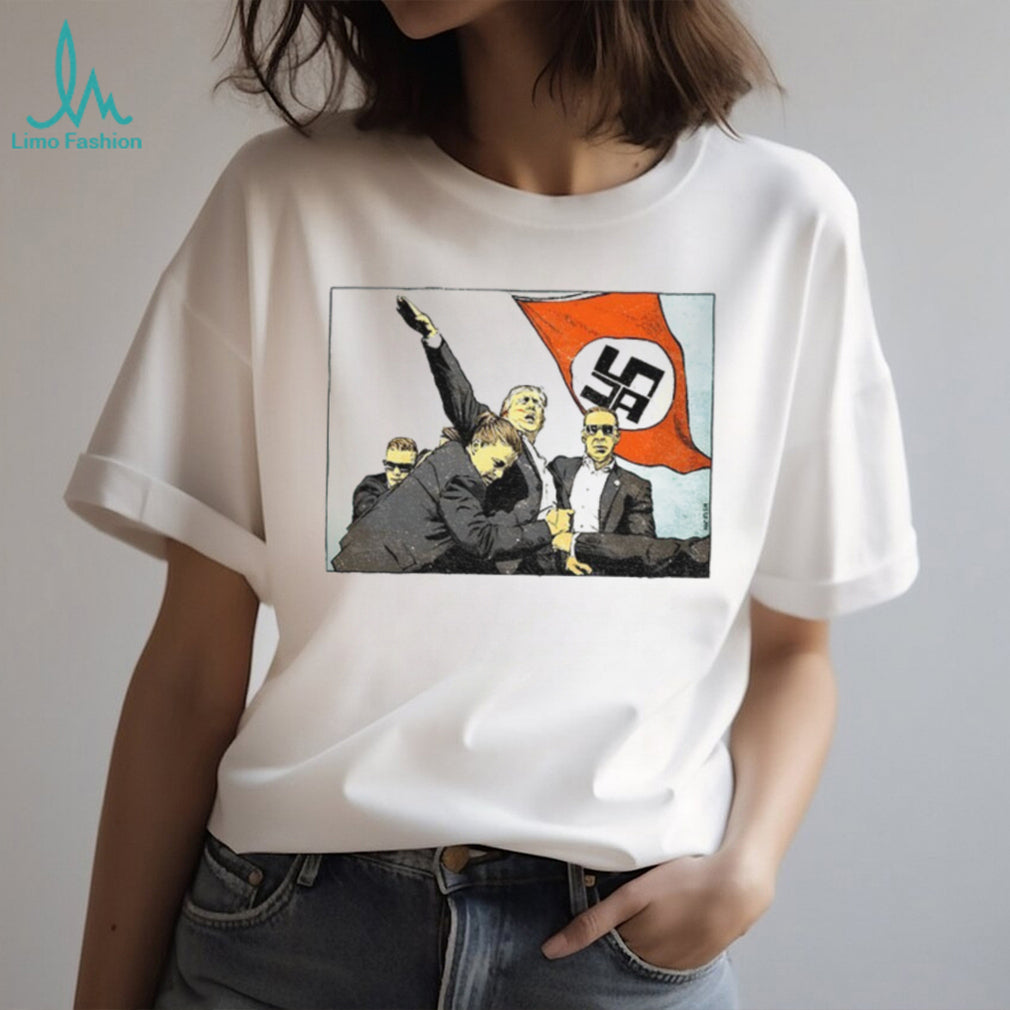 Heil Raiser Trump fight Nazis flag shirt