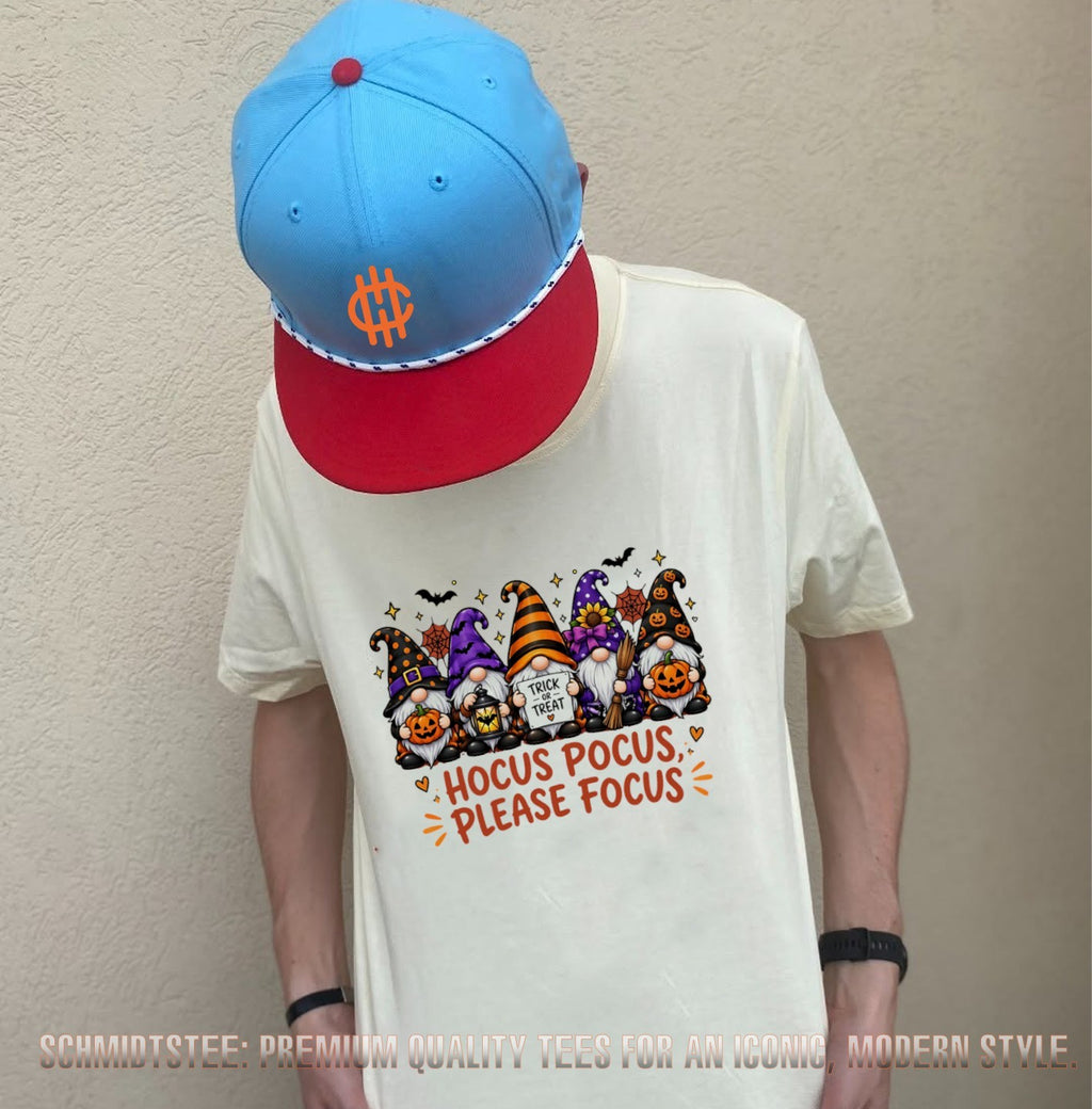 Hocus Pocus Please Focus Halloween Gnomes Trick or Treat shirt