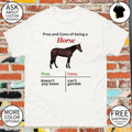 Horse pros and cons of being a horse pros doesn’t pay taxes cons can’t gamble shirt