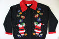 Santas with presents, Large Size. Christmas Sweater