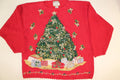 Light Up Golden Tree with Lights!- Large Christmas Sweater