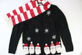 Santa with furry beards. Size Extra Small. Christmas Sweater