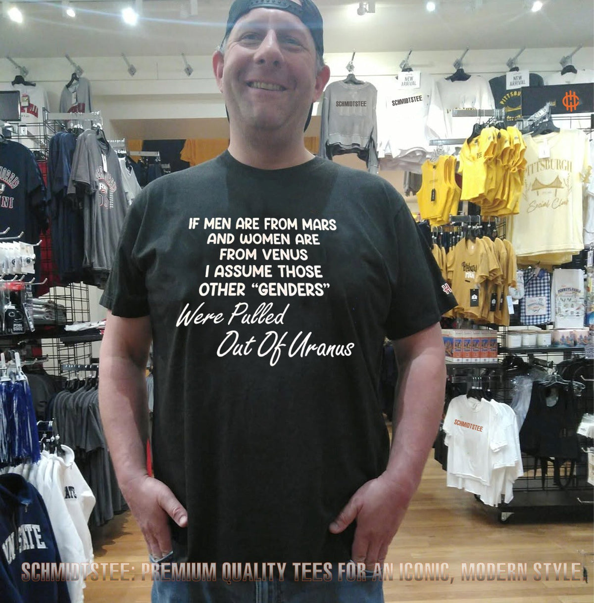 If men are from Mars and women are from Venus I assume those other genders were pulled out of Uranus shirt