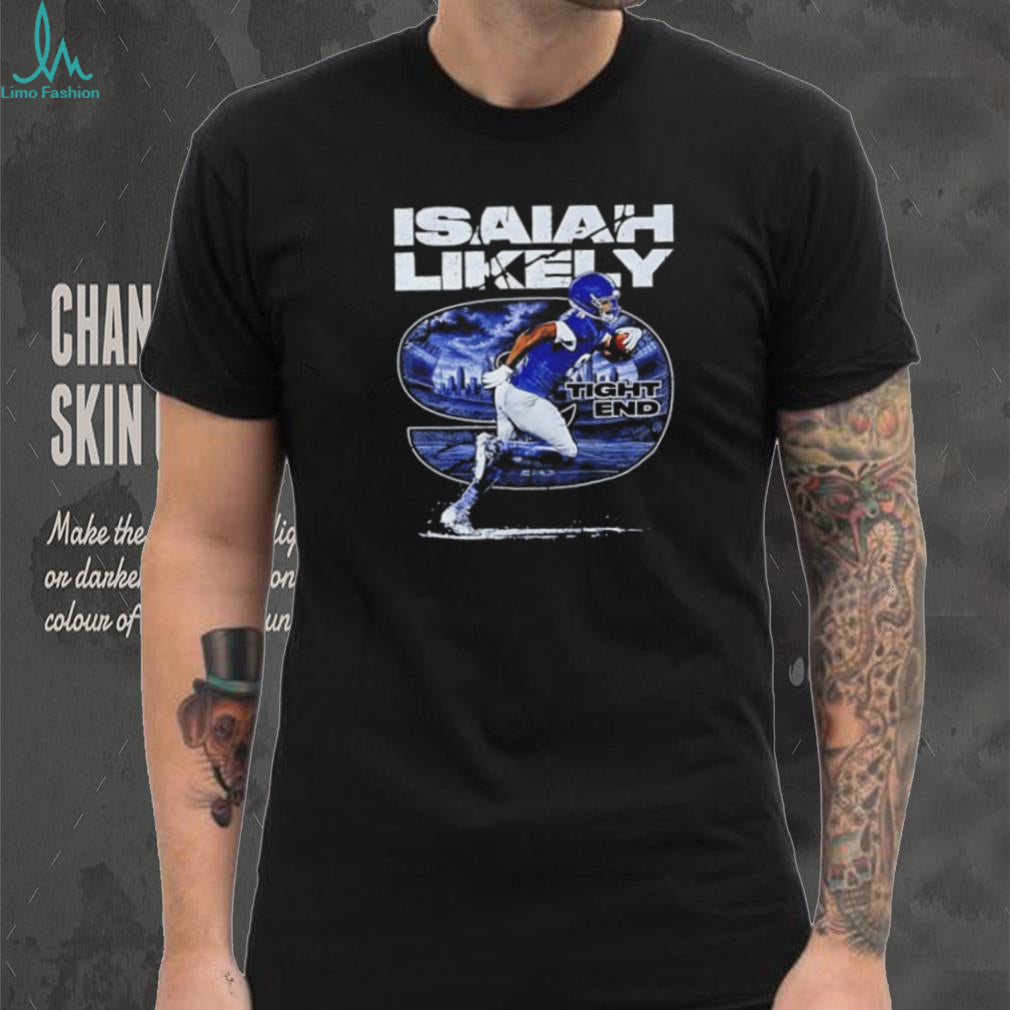 Isaiah Likely 9 New York Giants Tight End Name Number Shirt