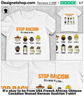 It’s okay to be From USA French African Chinese Canadian Nomad German Austrian shirt