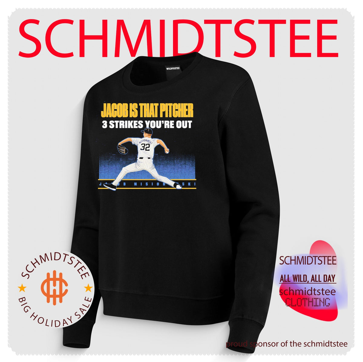 Jacob Misiorowski Milwaukee Brewers is that Pitcher 3 strikes you’re out shirt