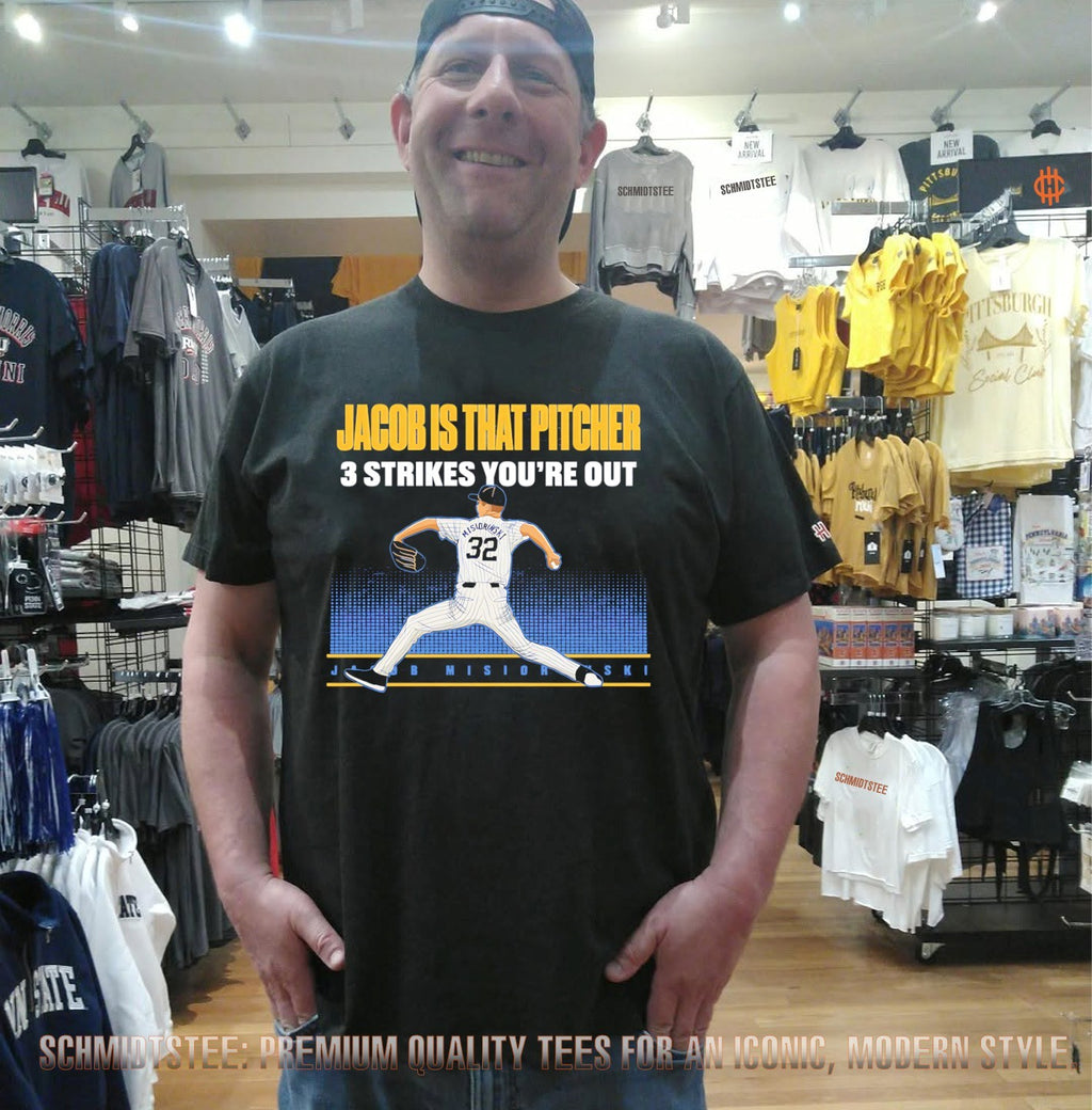 Jacob Misiorowski Milwaukee Brewers is that Pitcher 3 strikes you’re out shirt