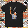 Jalen Brunson Holding NBA Trophy The Champion signature shirt